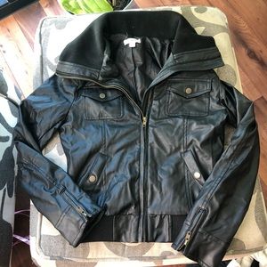 Black Biker Leather Jacket